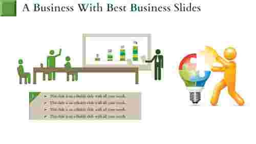 best business slides-A Business With BEST BUSINESS SLIDES